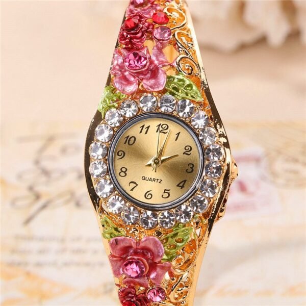 Ladies Watch Fashion Luxury Waterproof Diamond Women Stainless Steel Band Bracelet Watches